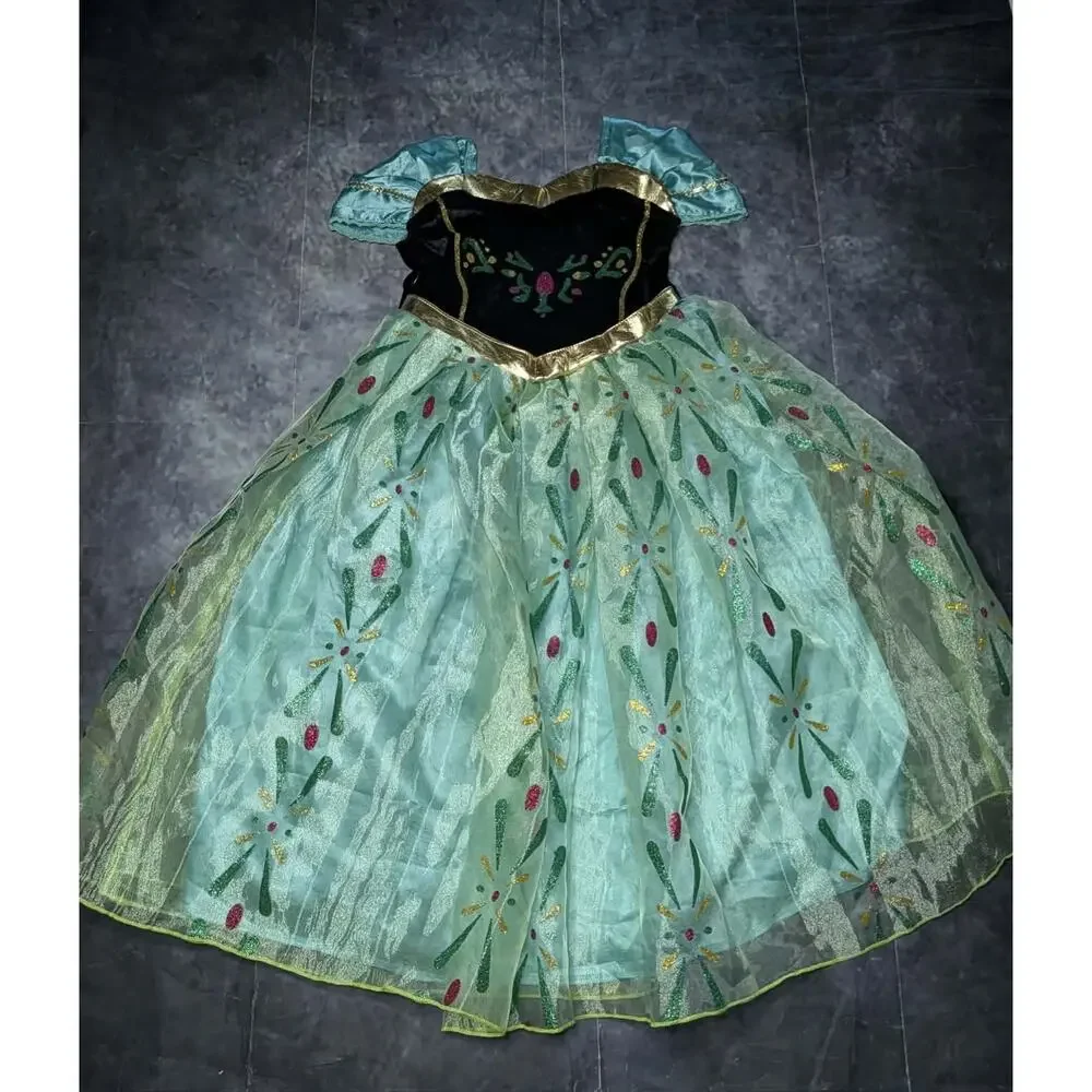 Disney Frozen Princess Anna Halloween Costume Princess Dress Size 4T